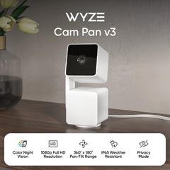 WYZE Cam Pan V3 Indoor/Outdoor IP65 Rated 1080P