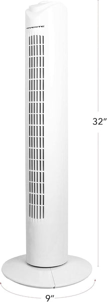 OVENTE 81cm Tower Fan for Bedroom