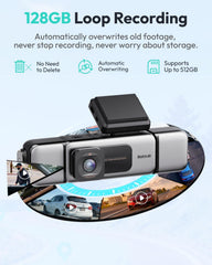 BOTSLAB 3K 4 Channel Dash Cam, 360° All-Around View