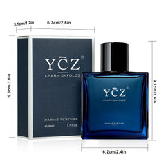YCZ Charm Unfolds Marine Cologne/Perfume for Men - 1.7 fl oz (50ml)