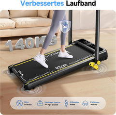 Folding Incline Treadmill 140kg, 2.5HP
