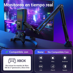 TONOR - Gaming Microphone Compatible with Xbox