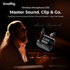 SMALLRIG Microfone sem fio S70-A
