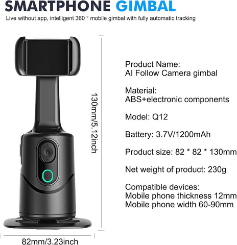 360° Car Face Tracking Gimbal