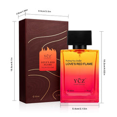 Ycz Love's Red Flame Eau De Parfum For Men, 1.7 Fl Oz