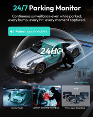 BOTSLAB 3K 4 Channel Dash Cam, 360° All-Around View