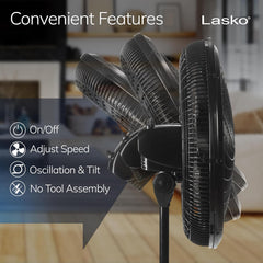 Complete Kit, Pedestal fan + Power station + panneau solaire 200w