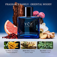 YCZ Charm Unfolds Marine Cologne/Perfume for Men - 1.7 fl oz (50ml)
