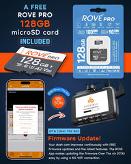 ROVE R2-4K DUAL Dash Cam Front and Rear
