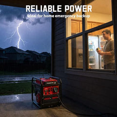 PowerSmart 4300 Watt Portable Generator with Inverter Technology, 223cc 4-Stroke Gas Powered Engine, Gas Generator for Home Use, Camping, Emergency