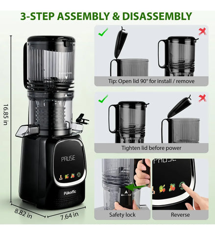 Pukomc Cold Press Juicer