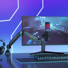 Adjustable Microphone Arm with RGB Light