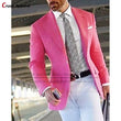 (One Blazer) Formal Pink Suit Blazers for Men