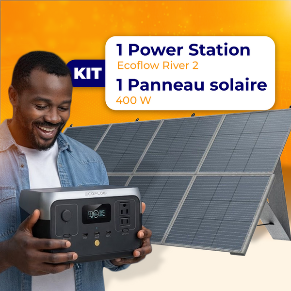 Kit Ecoflow River 2 + Panneau Solaire 400 W
