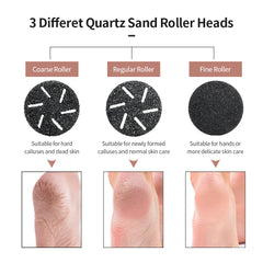 Electric Foot Grinder Callus Remover Professional Pedicure Machine Rechargeable.