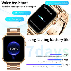 New Women Smart Watch For Men Body Temperature Sports Fitness Watches Waterproof Bluetooth
