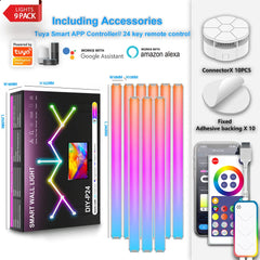 WIFI Intelligent Wall Lamp RGB Symphony Smart DIY Stitching