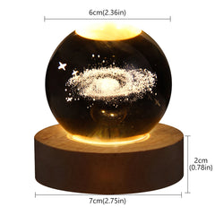 Starry Crystal Ball Night Lamp Creative Universe 3DGlowing