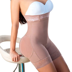 Shaper Women High Waist Short Powernet Seamless Pressure Abdomen