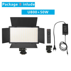 Nagnahz U800+ LED Video Light Photo Studio Lamp Bi-Color