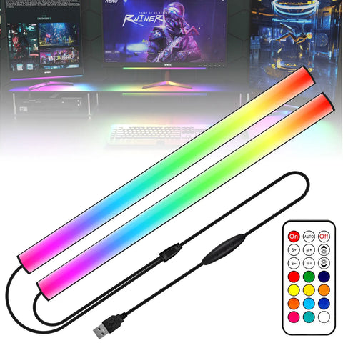 WILLED 2 In1 Under Monitor Light Bar Gaming Lights for Gaming