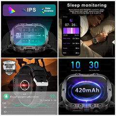 For Huawei Xiaomi Screen Smart Watch Mens Bluetooth Call