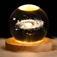 Starry Crystal Ball Night Lamp Creative Universe 3DGlowing