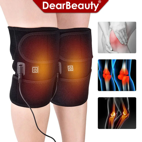Arthritis Knee Support Brace Infrared Heating Therapy Kneepad