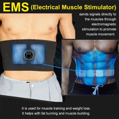 Electric Abdominal Body Slimming Belt Waist Band Smart Abdomen Muscle