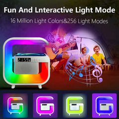 Multifunction Wireless Charger Stand Bluetooth 5.0 Speaker FM