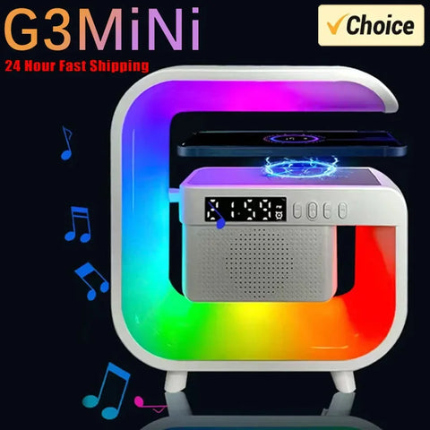Multifunction Wireless Charger Stand Bluetooth 5.0 Speaker FM