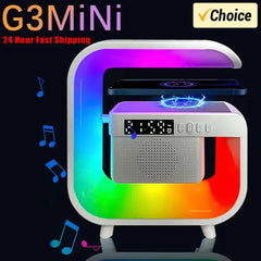 Multifunction Wireless Charger Stand Bluetooth 5.0 Speaker FM