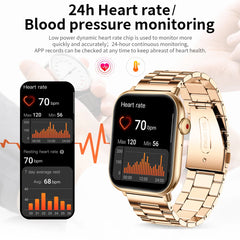 New Women Smart Watch For Men Body Temperature Sports Fitness Watches Waterproof Bluetooth