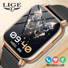 Women Smartwatch Sport Fitness Bluetooth Call Women Bracelet For Android