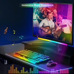 Smart RGB LED Under Monitor Light Bar Bluetooth APP Remote Control