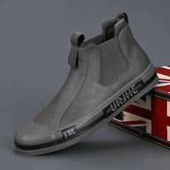 Men Fashion Yellow High Top Shoes