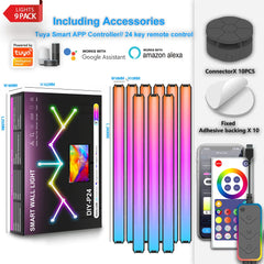 WIFI Intelligent Wall Lamp RGB Symphony Smart DIY Stitching