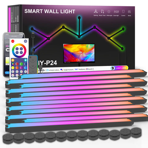 WIFI Intelligent Wall Lamp RGB Symphony Smart DIY Stitching