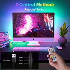 WILLED 2 In1 Under Monitor Light Bar Gaming Lights for Gaming