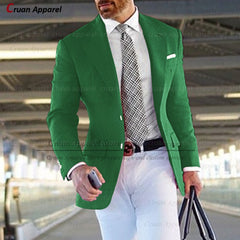 (One Blazer) Formal Pink Suit Blazers for Men
