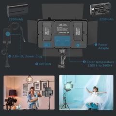 Nagnahz U800+ LED Video Light Photo Studio Lamp Bi-Color