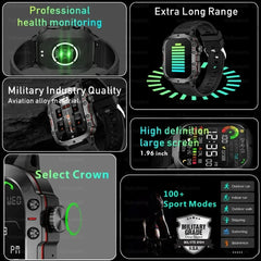 For Huawei Xiaomi Screen Smart Watch Mens Bluetooth Call