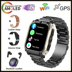 Smart Watch KOM8 SIM Card  Android HD Camera for Men Women Wifi GPS