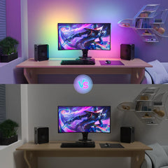 WILLED 2 In1 Under Monitor Light Bar Gaming Lights for Gaming