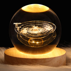 Starry Crystal Ball Night Lamp Creative Universe 3DGlowing