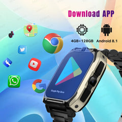 Smart Watch KOM8 SIM Card  Android HD Camera for Men Women Wifi GPS