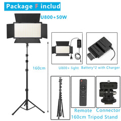 Nagnahz U800+ LED Video Light Photo Studio Lamp Bi-Color