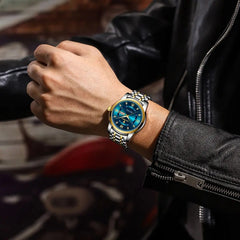 Watch for Man Elegant Date Week Waterproof Luminous Men Watch Quartz Stainless