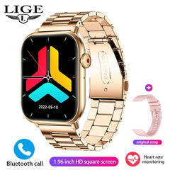New Women Smart Watch For Men Body Temperature Sports Fitness Watches Waterproof Bluetooth