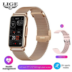 Smart Watch Women and Men Bluetooth Connected Phone Music Fitness